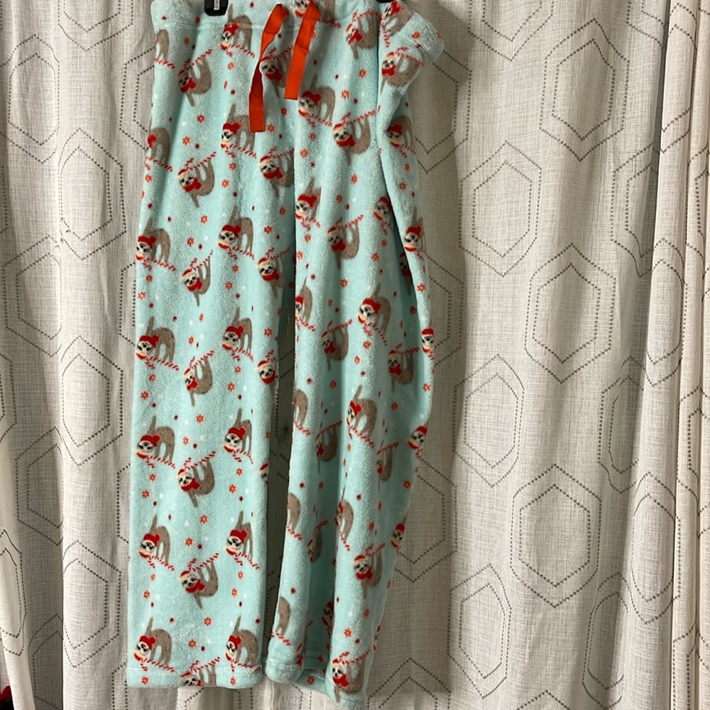 NWT Women’s XL Teal/Mint Green pajama Pants Drawstring Measurements In Pics